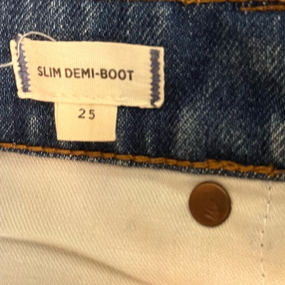 Madewell 25/26 Slim Demi-Boot Raw Hem Casual Everyday Jeans - Picture 9 of 10